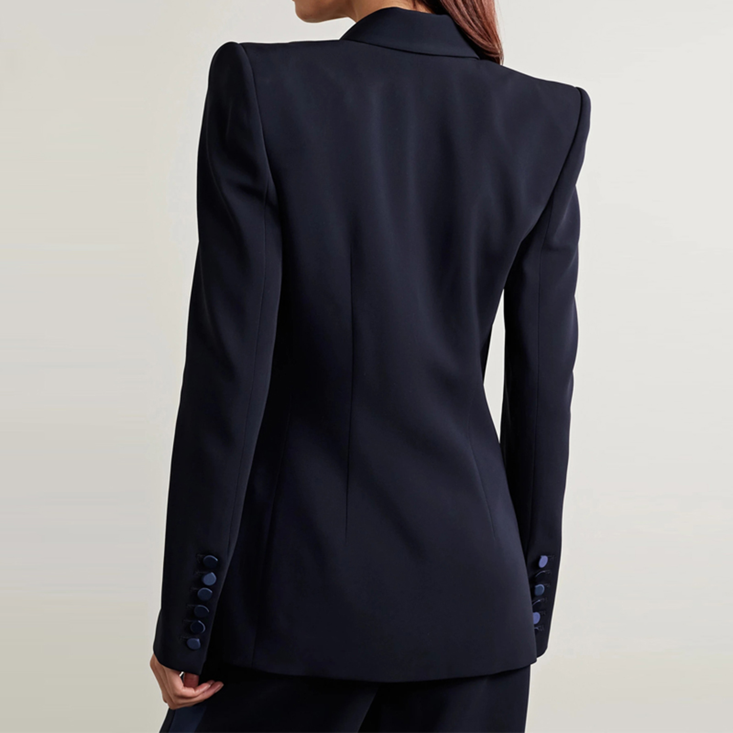 Navy Blue Women's 2 Piece Set  - Double Breasted Blazer ulasan dan harga