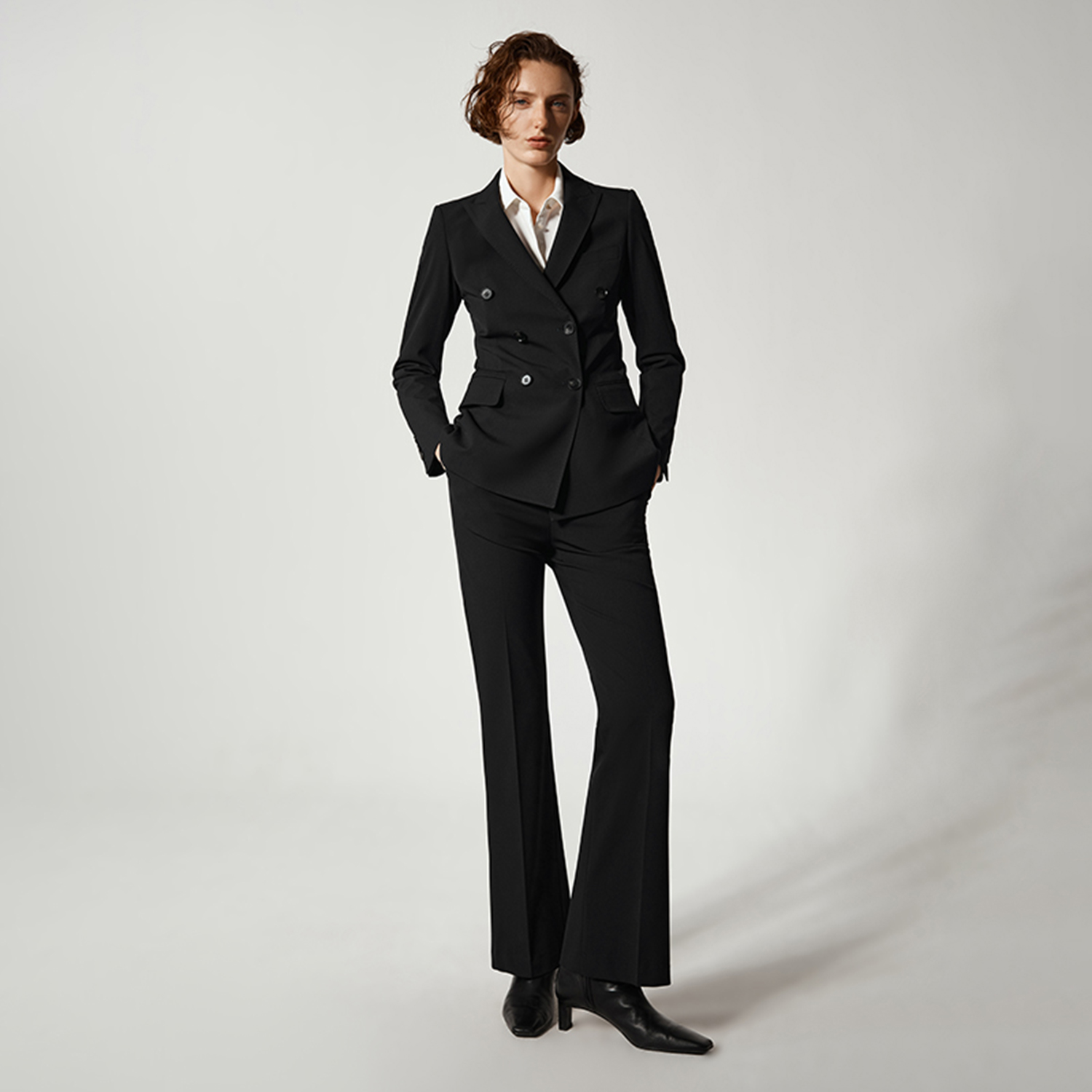 Allingentle Women Pantsuit 2 P - Double Breasted Blazer ulasan dan harga