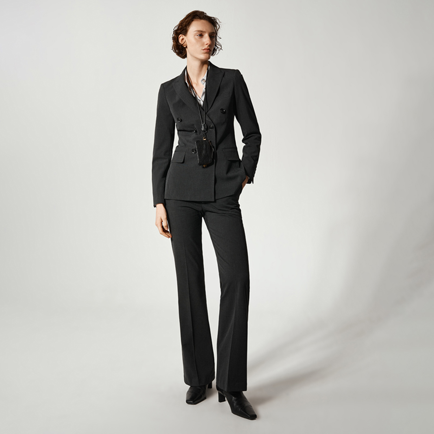 Allingentle Women Pantsuit 2 P - Double Breasted Blazer ulasan dan harga