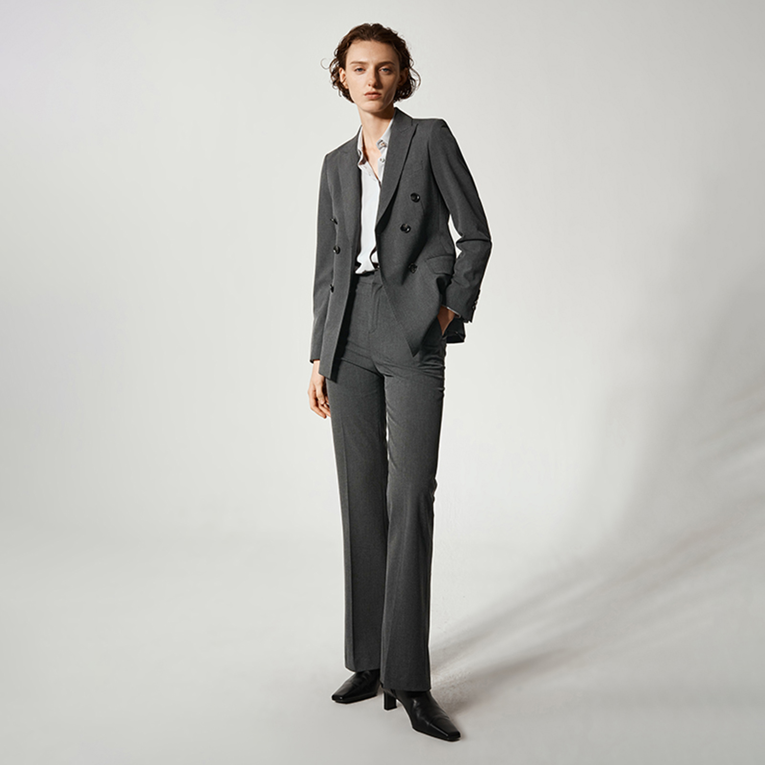 Allingentle Women Pantsuit 2 P - Double Breasted Blazer ulasan dan harga