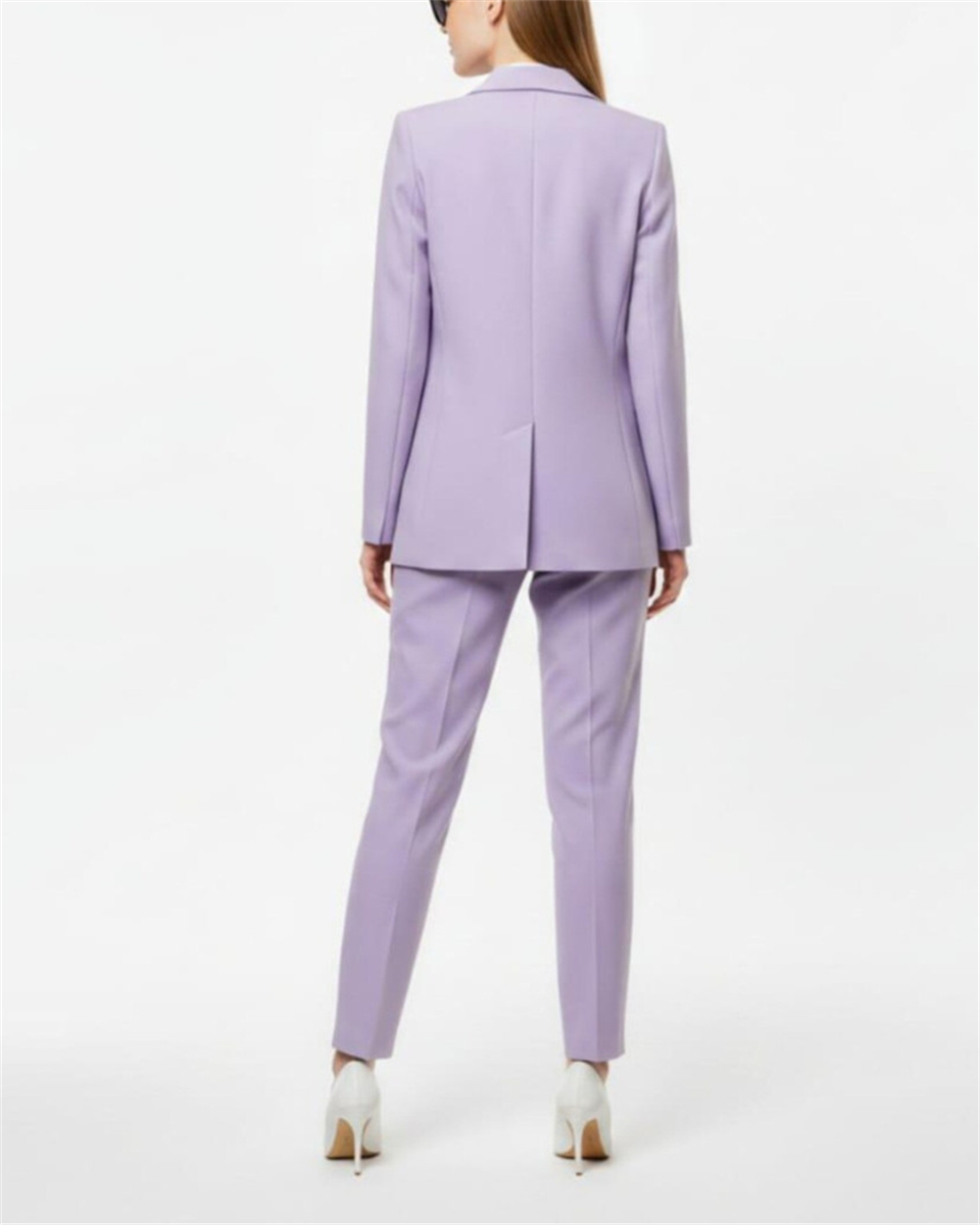 Modern Women's Suits 2 Pcs Lav - Double Breasted Blazer ulasan dan harga