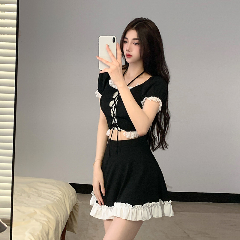 Instagram Style Women Two Piec - Slim Fit Suit Set ulasan dan harga