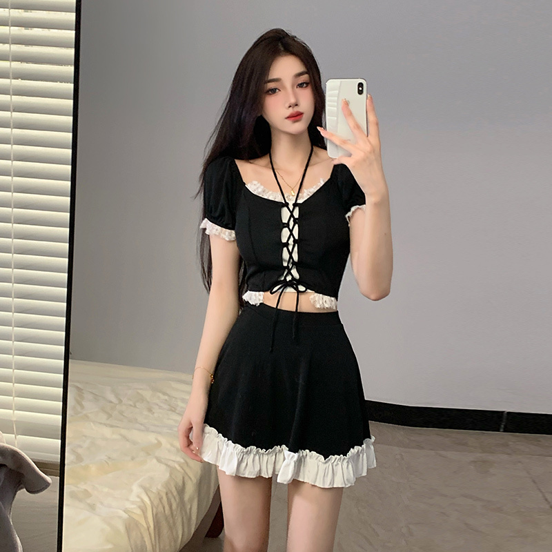 Instagram Style Women Two Piec - Slim Fit Suit Set ulasan dan harga
