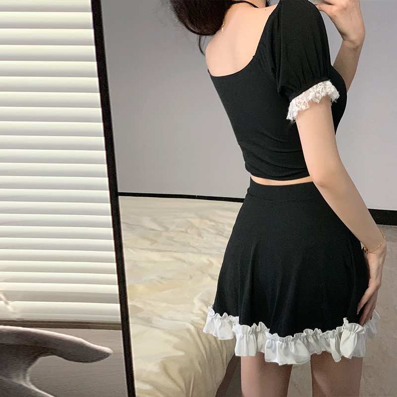 Instagram Style Women Two Piec - Slim Fit Suit Set ulasan dan harga