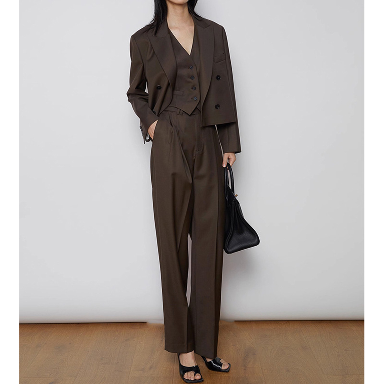 Allingentle Women's Suit Pants - Double Breasted Blazer ulasan dan harga