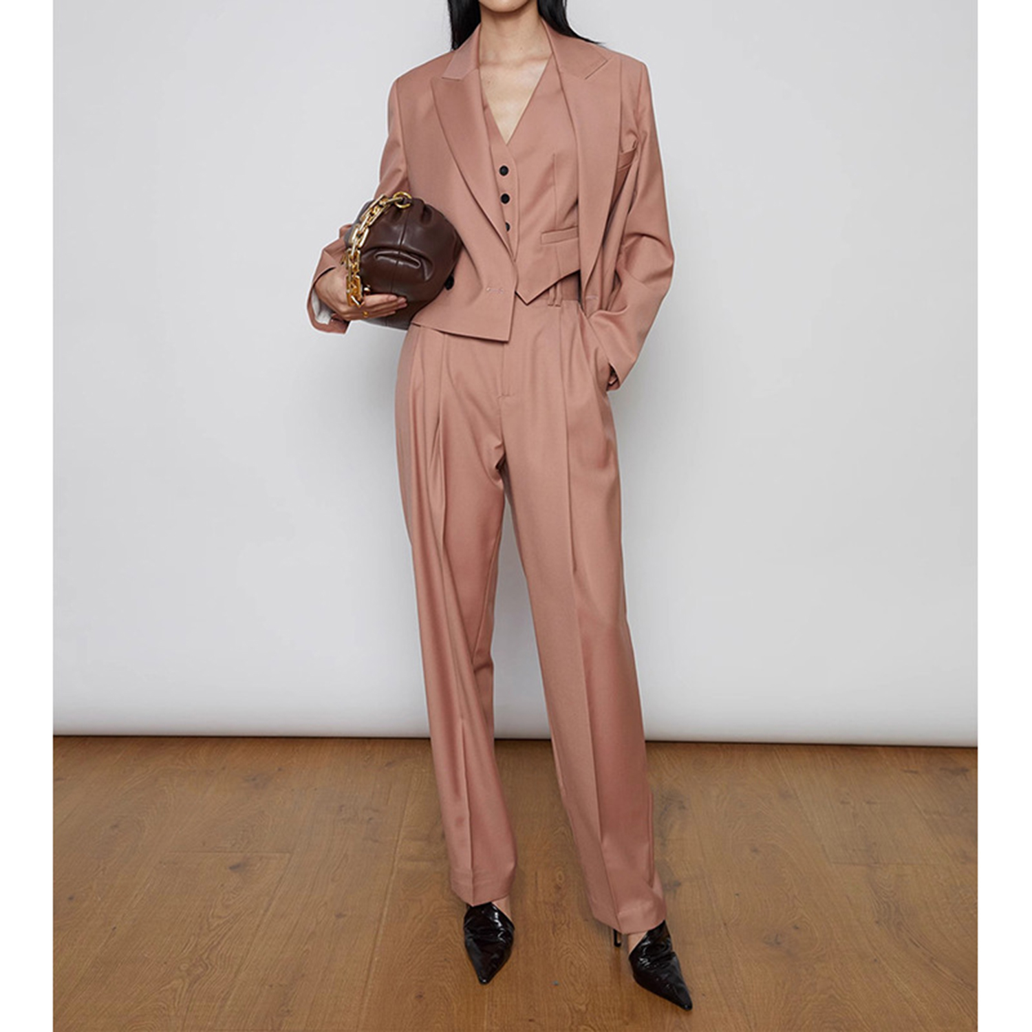 Allingentle Women's Suit Pants - Double Breasted Blazer ulasan dan harga