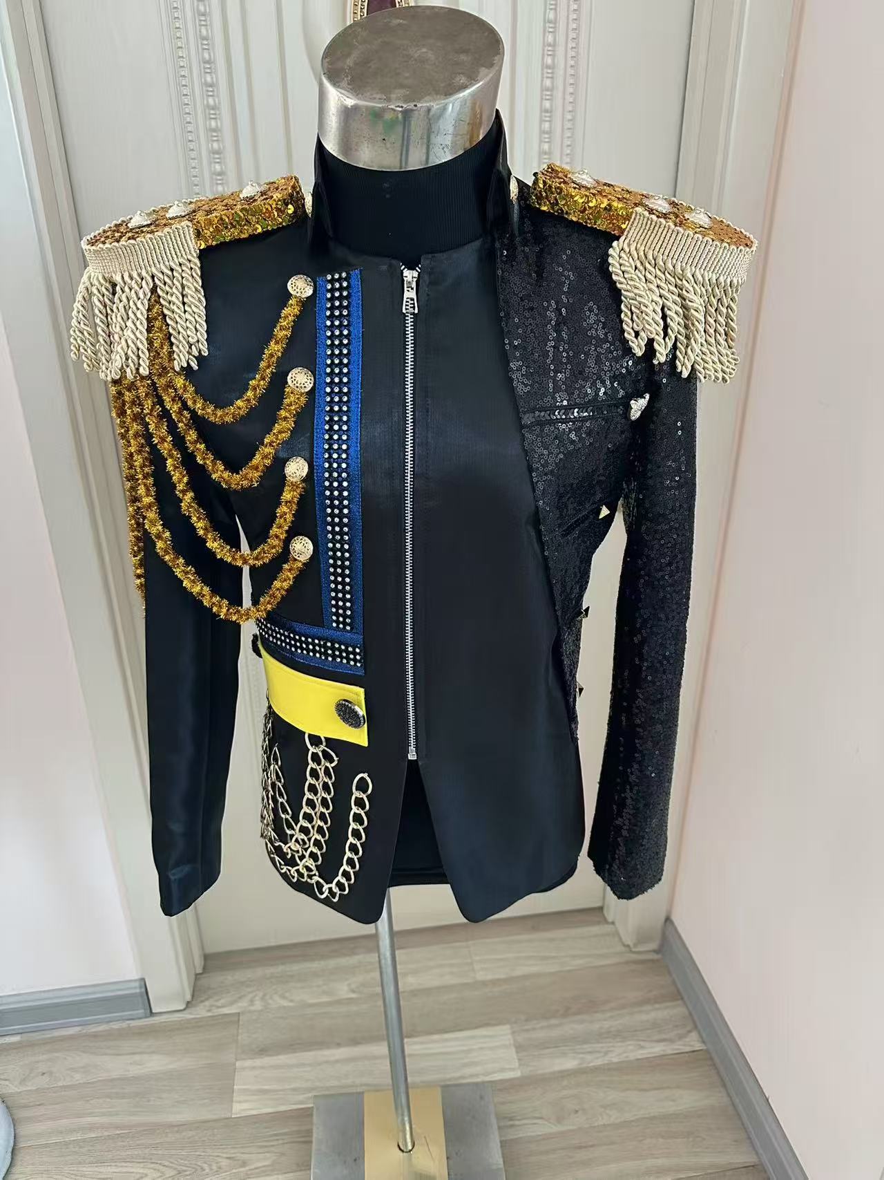 New Men Tassel Royal Jacket We - Men Formal Wear Dress ulasan dan harga