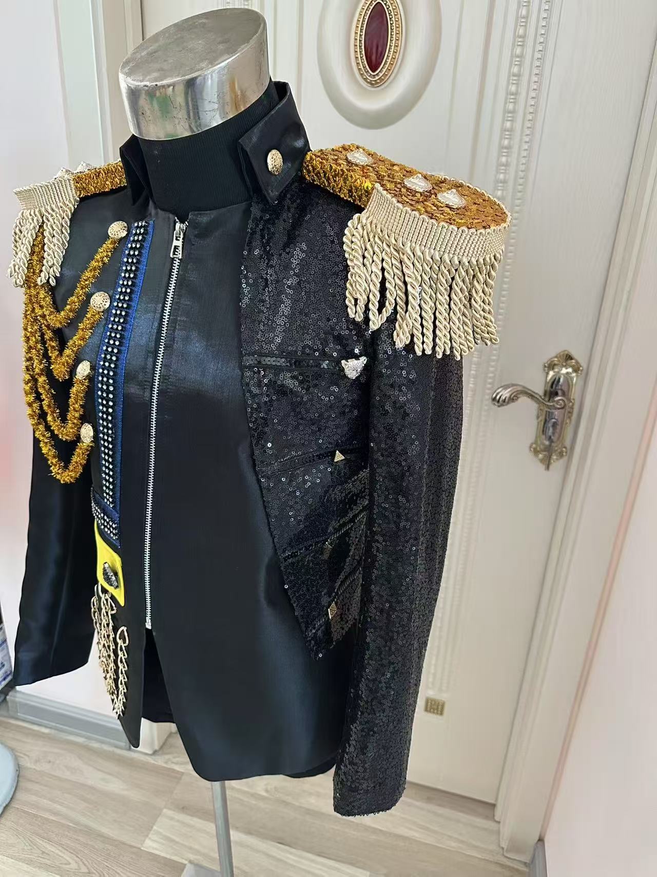 New Men Tassel Royal Jacket We - Men Formal Wear Dress ulasan dan harga