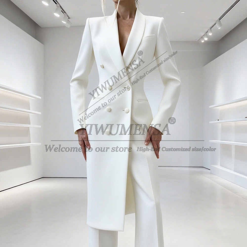 Elegant Solid Women's Suits 2  - Double Breasted Blazer ulasan dan harga
