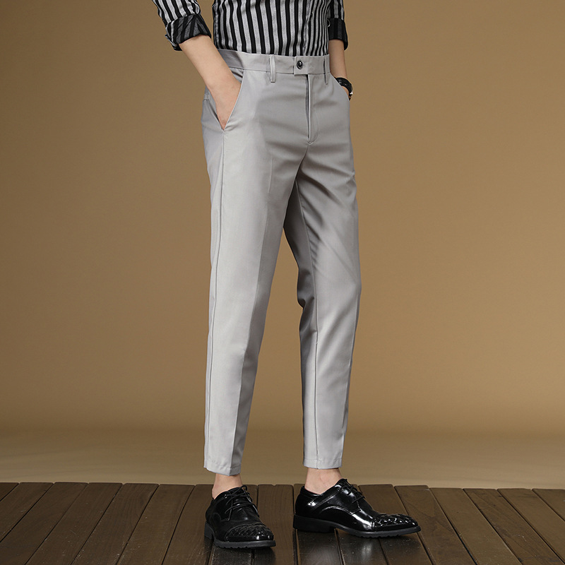 Summer Suit Pants Men Red Blac - Men Formal Wear Dress ulasan dan harga