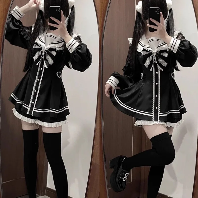 Girls Jirai Kei Cosplay Dress  - Slim Fit Suit Set ulasan dan harga