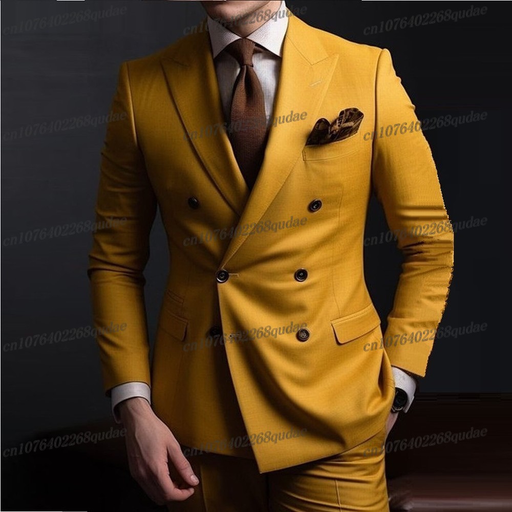 Dark Yellow Formal Occasion Me - Formal Wear For Men Yellow ulasan dan harga