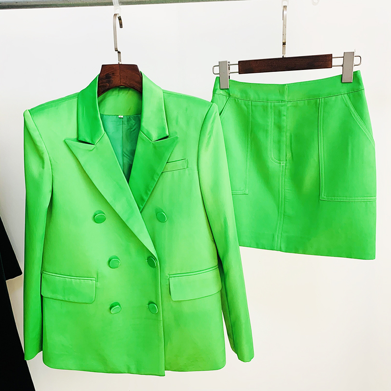 HIGH STREET Newest 2026 S/S De - Double Breasted Blazer ulasan dan harga