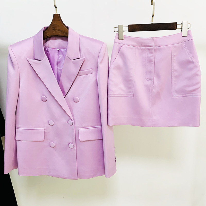 HIGH STREET Newest 2026 S/S De - Double Breasted Blazer ulasan dan harga