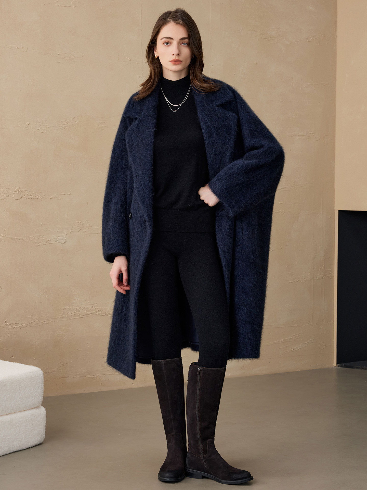 Allingentle Women's Blazer Woo - Double Breasted Blazer ulasan dan harga