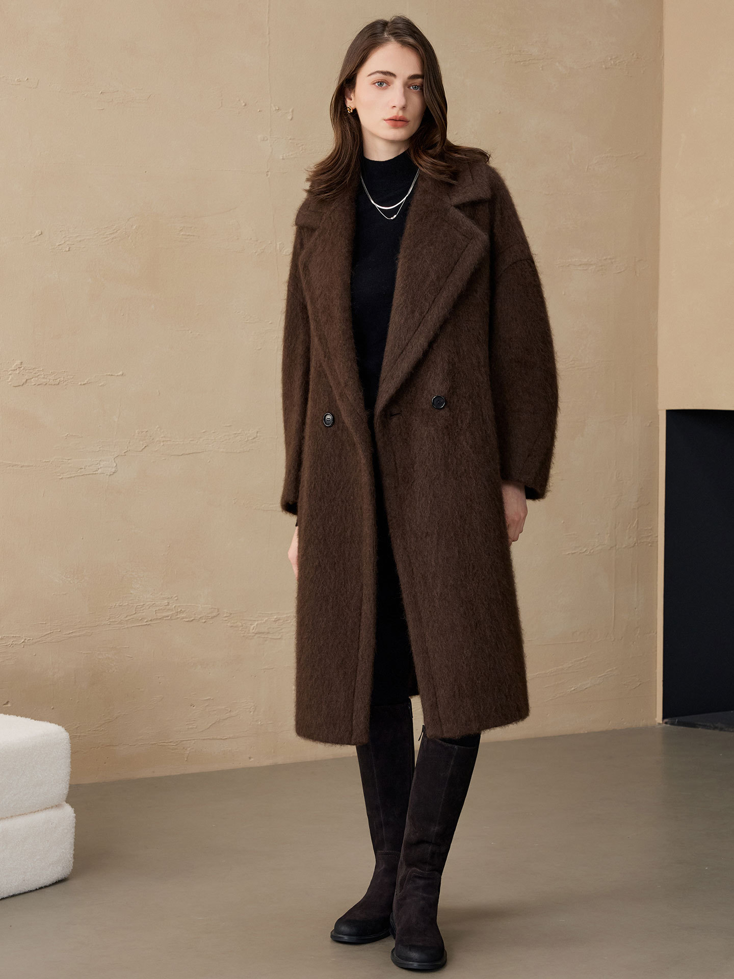 Allingentle Women's Blazer Woo - Double Breasted Blazer ulasan dan harga