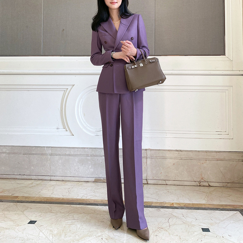 Allingentle Purple Women's Sui - Double Breasted Blazer ulasan dan harga