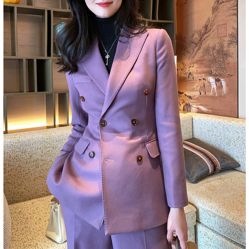 Allingentle Purple Women's Sui - Double Breasted Blazer ulasan dan harga