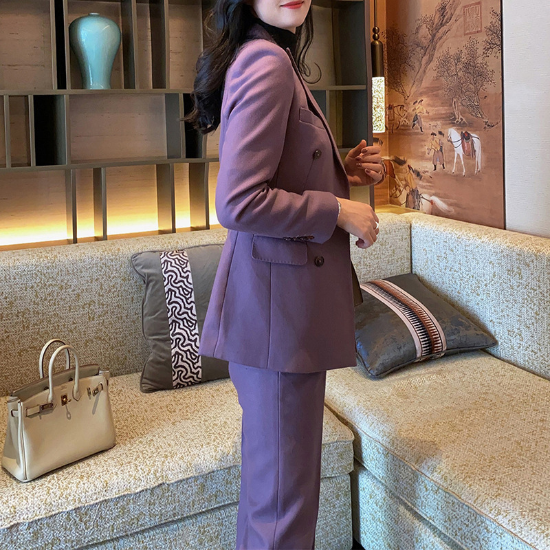 Allingentle Purple Women's Sui - Double Breasted Blazer ulasan dan harga