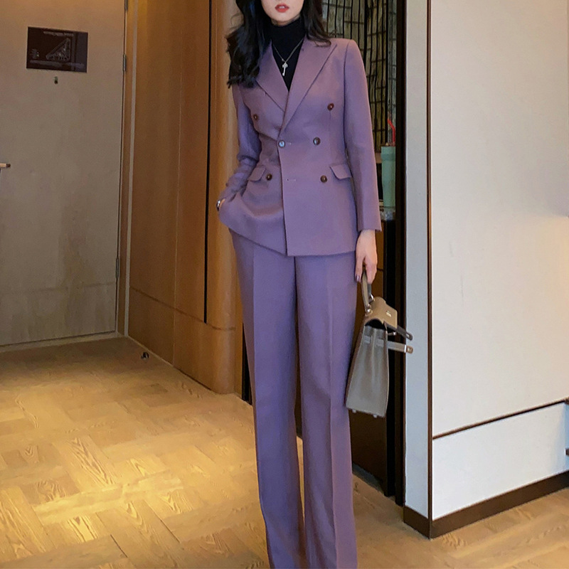 Allingentle Purple Women's Sui - Double Breasted Blazer ulasan dan harga