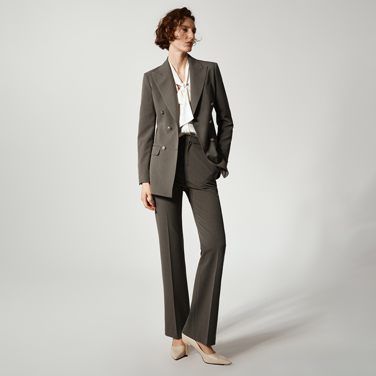 Allingentle Women Pantsuit 2 P - Double Breasted Blazer ulasan dan harga