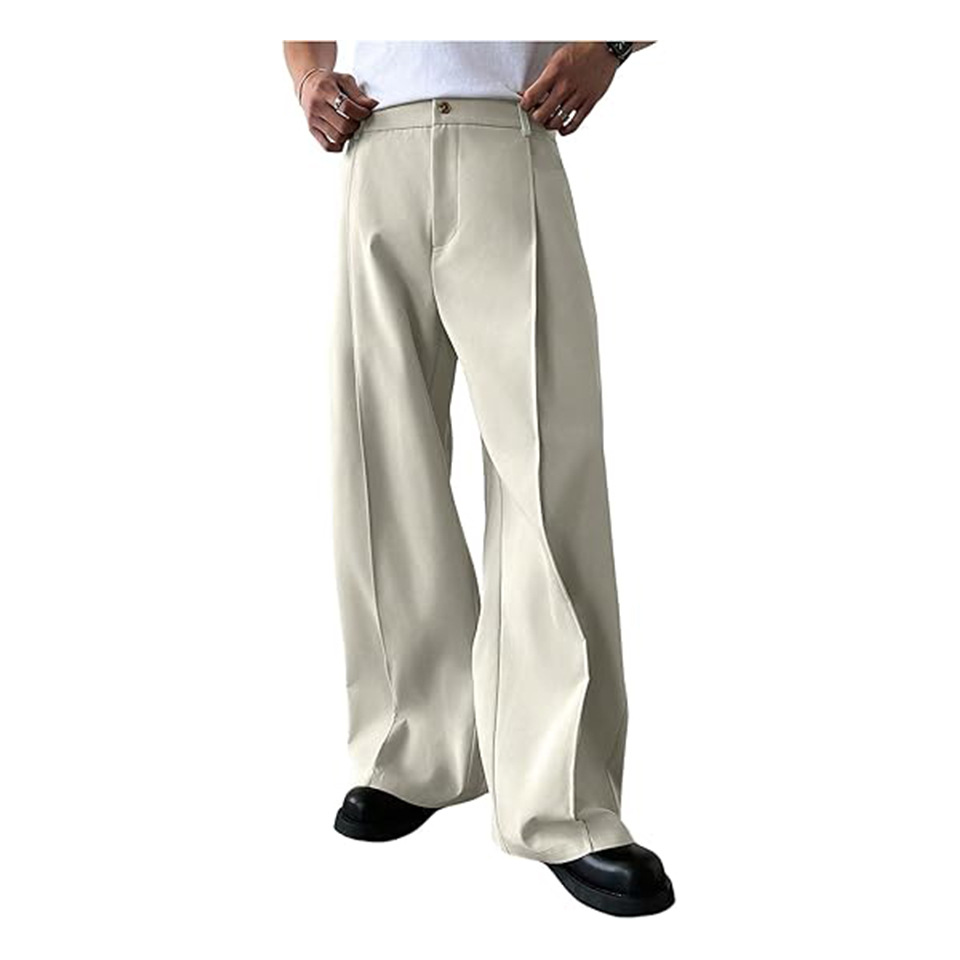 Men's Solid Color Straight Leg - Men Formal Wear Set ulasan dan harga