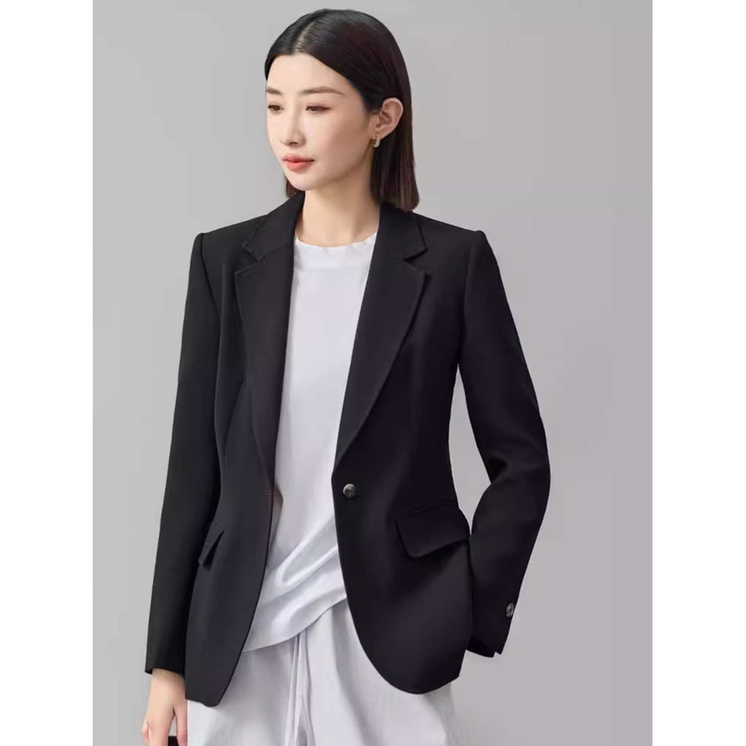 Allingentle Women's Suit Slim  - Double Breasted Blazer ulasan dan harga