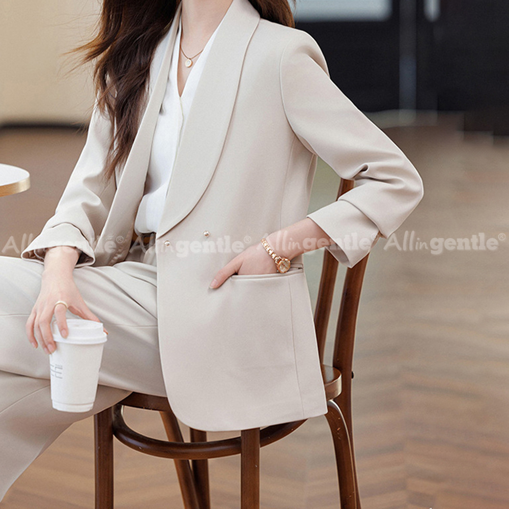 Women's Office Suit 2 Piece Se - Double Breasted Blazer ulasan dan harga