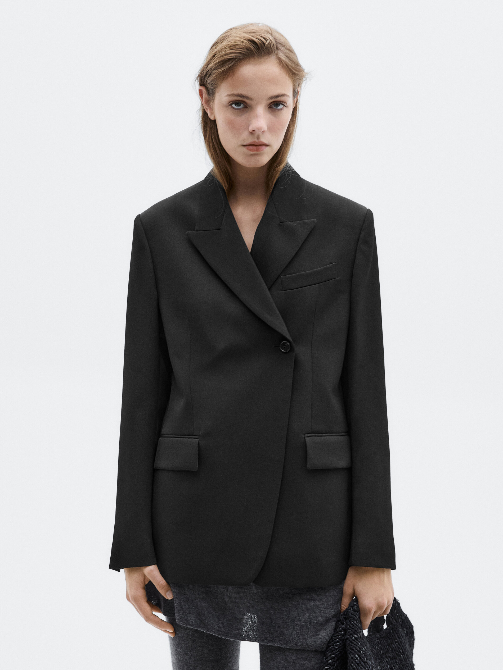 Allingentle Black Woolen Women - Double Breasted Blazer ulasan dan harga