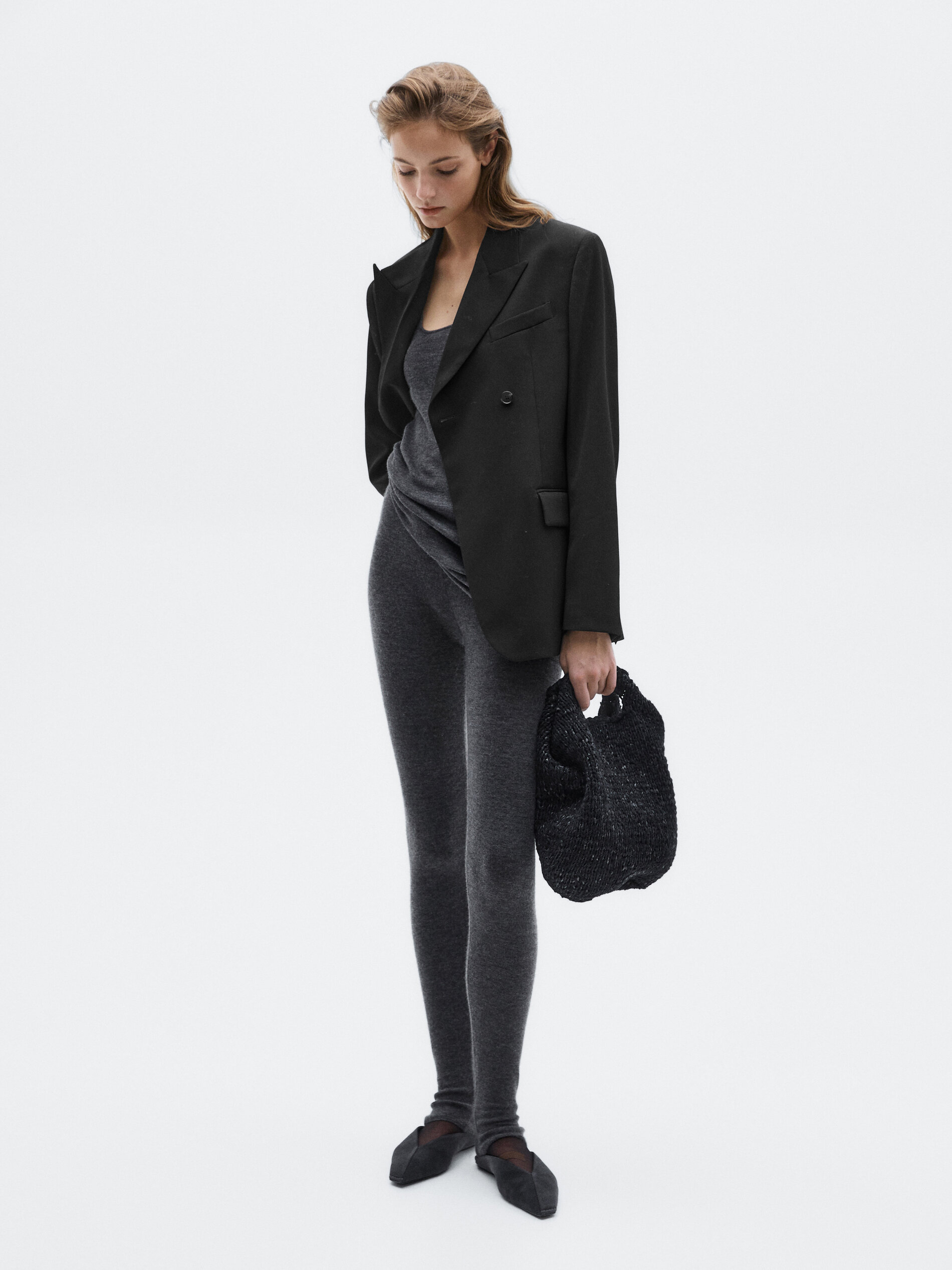 Allingentle Black Woolen Women - Double Breasted Blazer ulasan dan harga