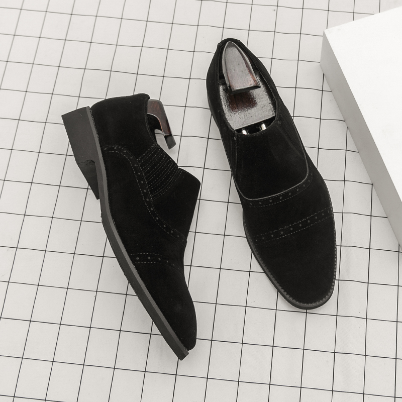 Retro Men Loafers Black Yellow - Formal Wear For Men Yellow ulasan dan harga