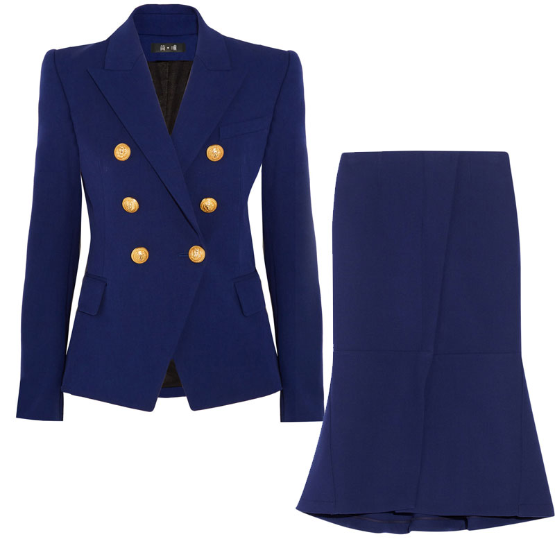 Allingentle Double-Breasted Bl - Double Breasted Blazer ulasan dan harga