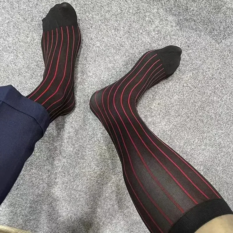 Men Striped Socks Man Ultra Th - Men Formal Wear Set ulasan dan harga