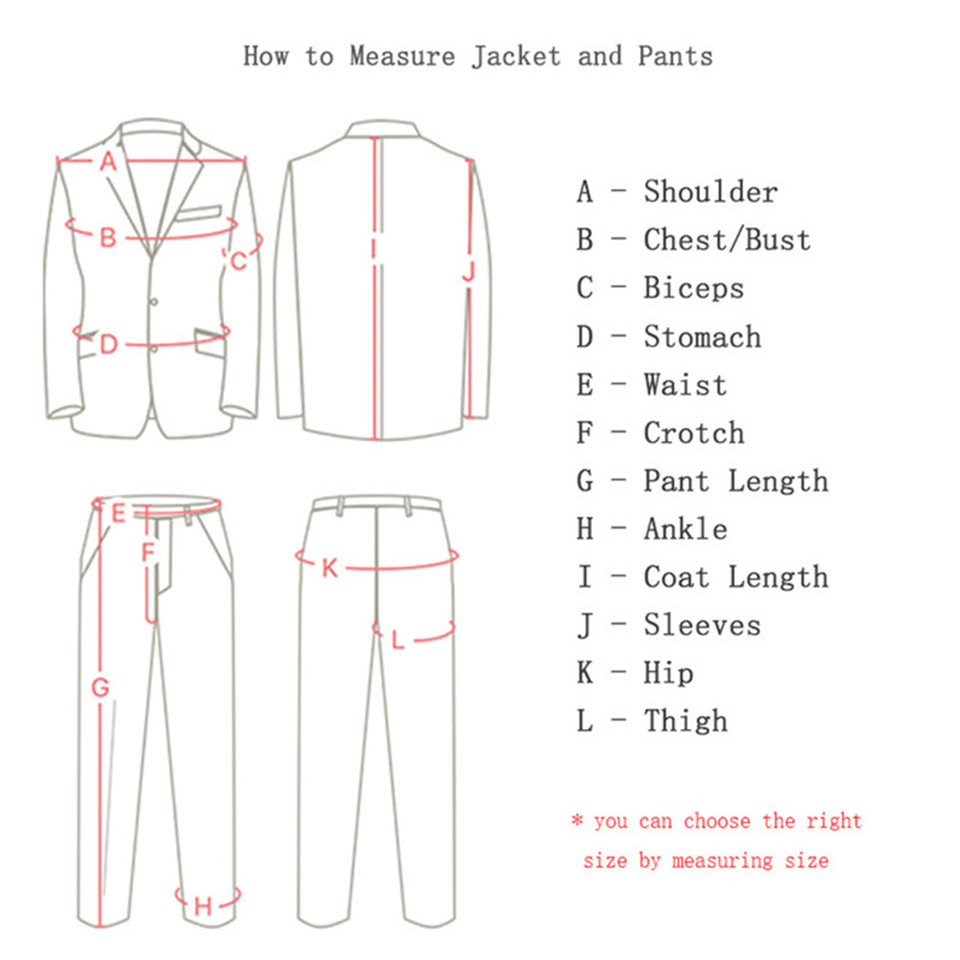 Customized Slim Fit 3 Piece Tu - Men Formal Wear Combination ulasan dan harga