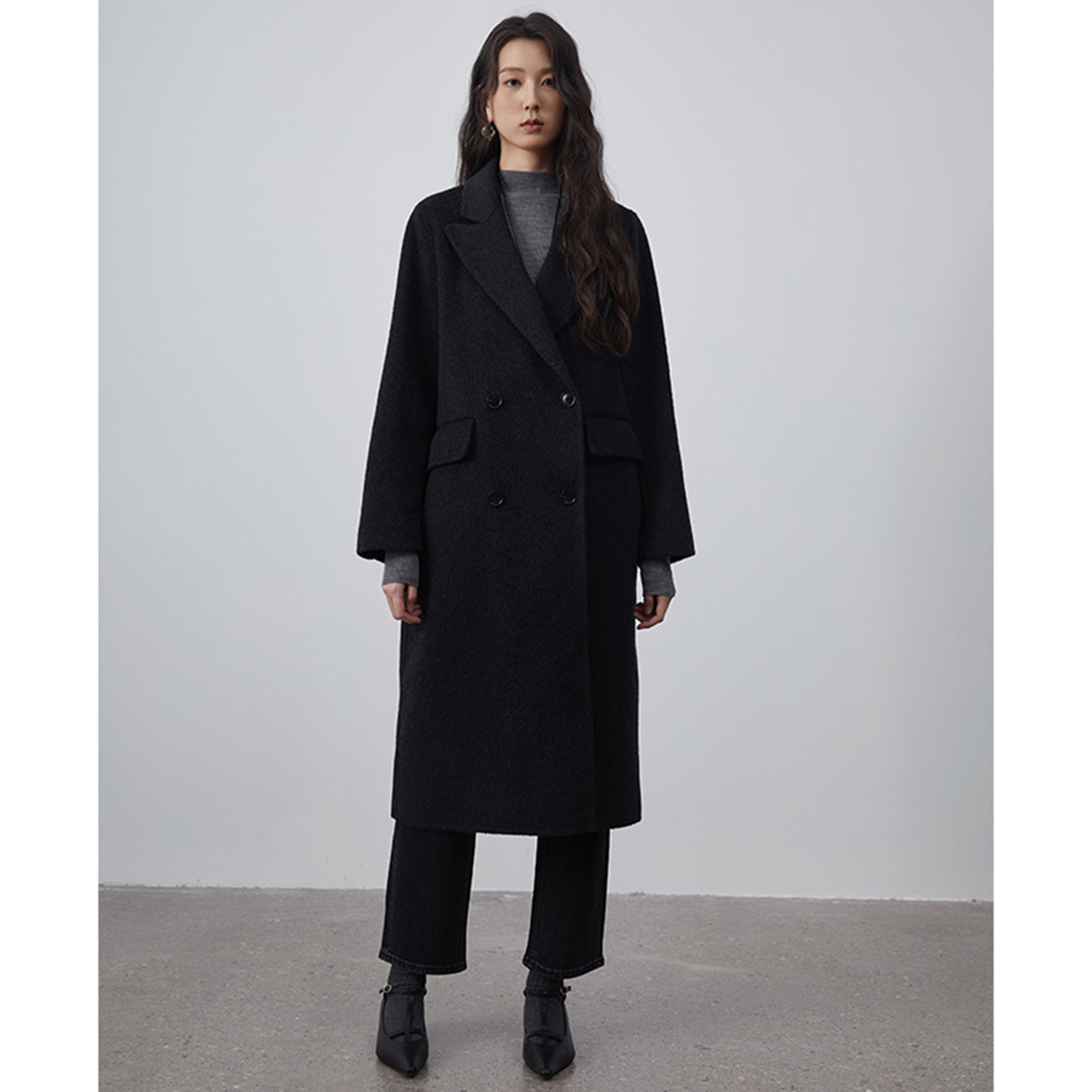 Allingentle Women's Suit Long  - Double Breasted Blazer ulasan dan harga