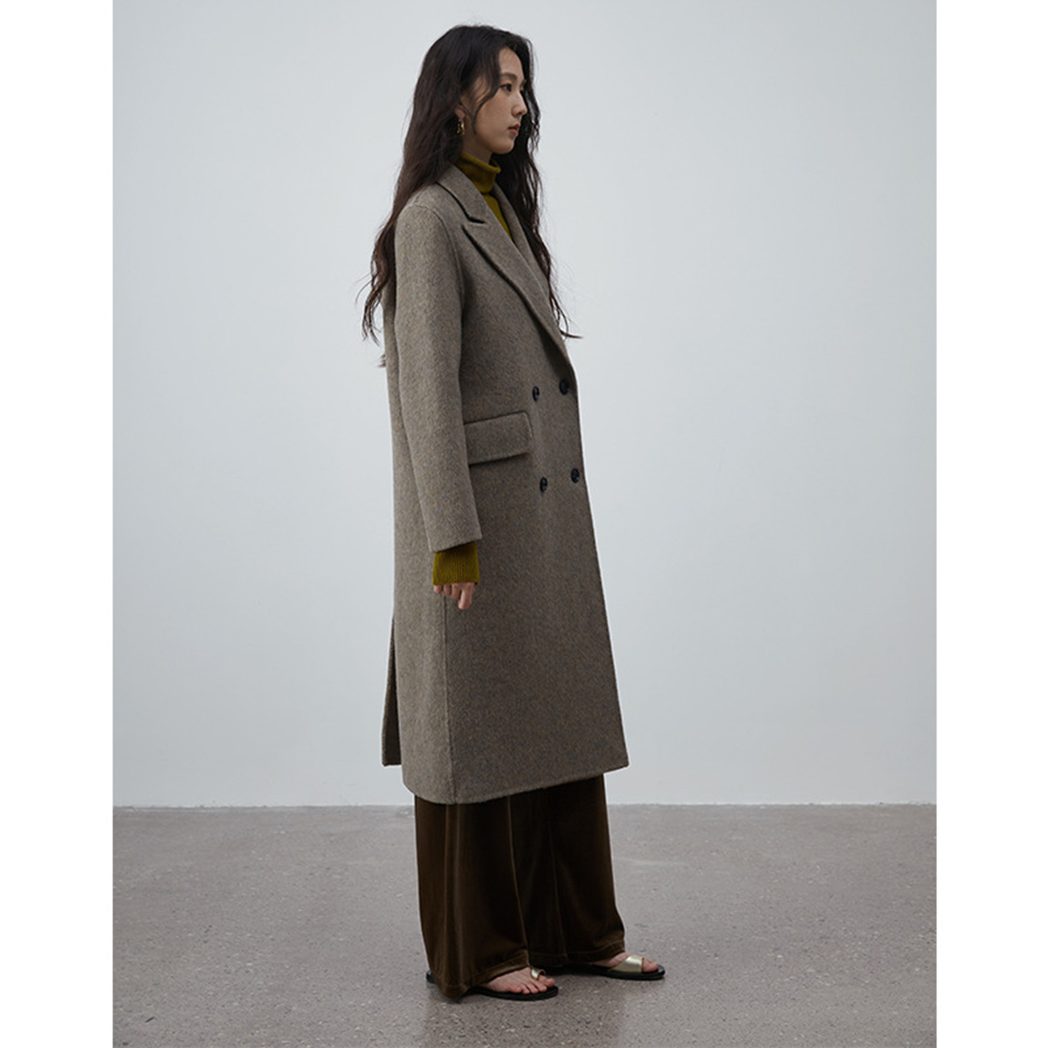 Allingentle Women's Suit Long  - Double Breasted Blazer ulasan dan harga