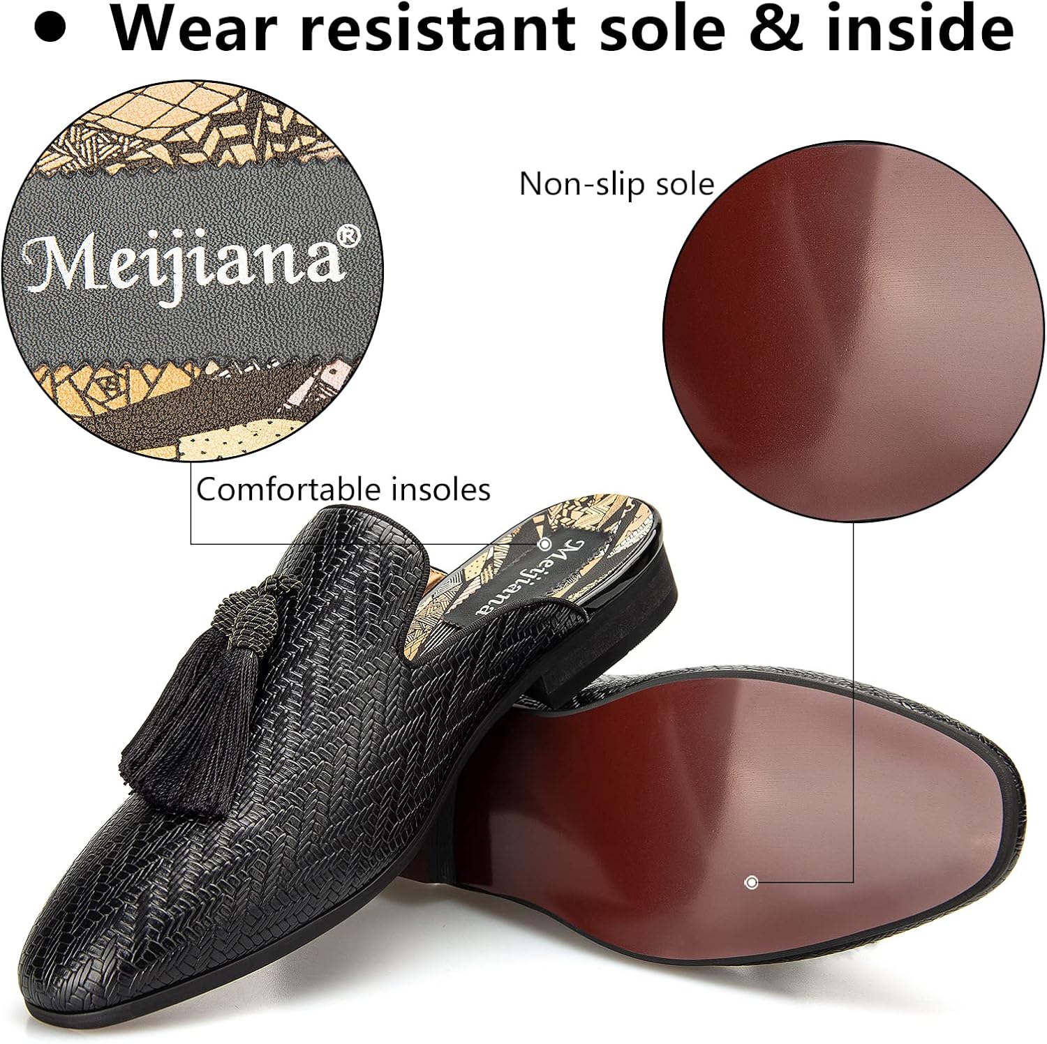 Leather Slippers Breathable Su - Men'S Formal Wear Slippers ulasan dan harga
